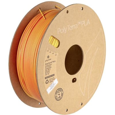 Polymaker PA04019 Dual Filament PLA kunststof Gering kunststofgehalte, Mat 1.75 mm 1000 g Sunrise, Rood, Geel PolyTerra™ 1 stuk(s)