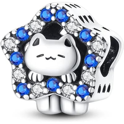 Klassiek Echt Koper Roze Schattige Kat Zirconia Hangers Paarse Magische Hoed Kat Kralen Passend op Armbanden Vrouwen Sieraden Knutselen DoeHetZelf Cadeaus black