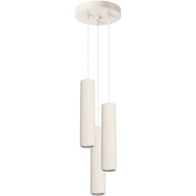 Sollux Lighting Hanglamp Karbon - GU10 - beige - aluminium - 108x19.5x19.5cm