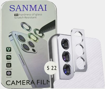Metalen Camera Lens Protector Voor Samsung Galaxy S22 Aluminium Camera Cover Frame Zilver 2STUKS