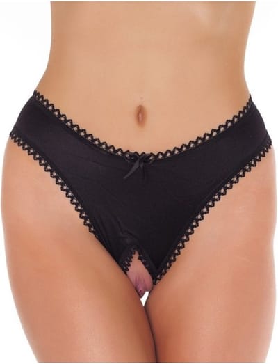Amorable - Sexy Lingerie - Open Kruis - Zwart - Erotisch