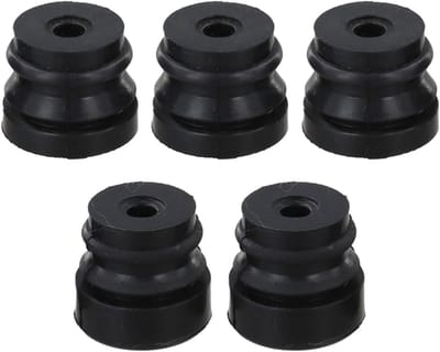 Kettingzaag Demping Pads - Trillingsbuffers - Soepele Bediening - Effectieve Trillingsabsorptie - 5 Stuks - Zwart