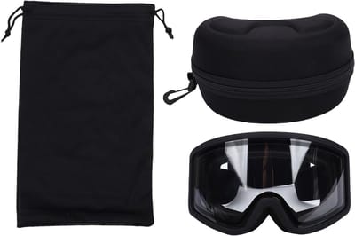 Ski Goggles met Anti-Fog en Zonnebescherming, Verstelbare Band, Dubbele Lagen en Krasbestendige Lenses voor Comfort en Bescherming tijdens Wintersport
