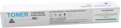 ABC huismerk Toner cyan geschikt voor Sharp MX61GTCA MX-2630N MX-2651 MX-3050 MX-3051 MX-3060 MX-3061 MX-3070