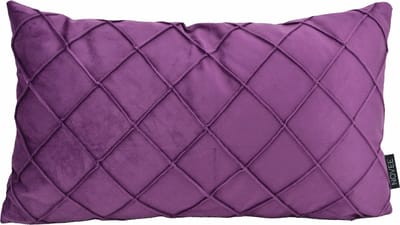 Velvet Cross Paars Kussenhoes | Fluweel/Polyester | 30 x 50 cm