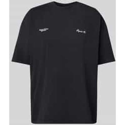Oversized T-shirt met labelprint, model 'BROOKE'