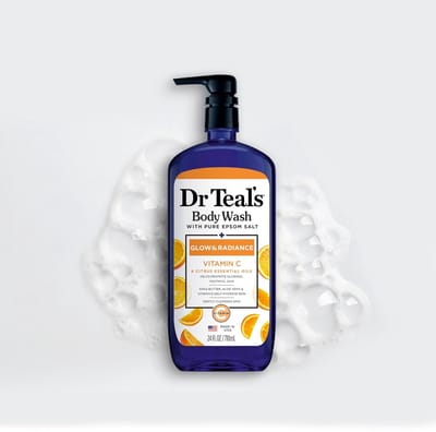 Dr. Teal's, Body Wash With Pure Epsom Salt, Glow & Radiance, (710 ml)