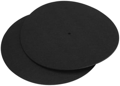 Dailygoods- Slipmats Antislip - Vilt - 2 Stuks - 12 Inch - Platenbeschermmat - Schokbestendig - Vermindert Trillingen - Platenmat