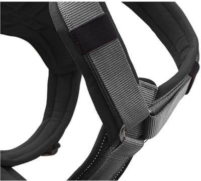 Hunter Harnas Maldon Up Zwart&Grijs - Hondentuig - 53-71 cm