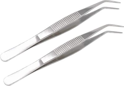 MMOBIEL 2x Multifunctionele Roestvrij stalen pincet 12cm - Hobby tuinieren, koken