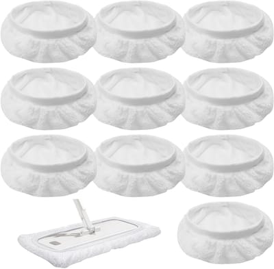 10 Stuks Universele Wasbare Stoomreiniger Pads, Geschikt voor Stoommoppen en Accessoires