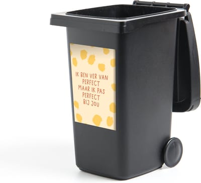 Container sticker Relatie - Stel - Quotes - Spreuken - Ik pas perfect bij jou - 40x60 cm - Kliko sticker