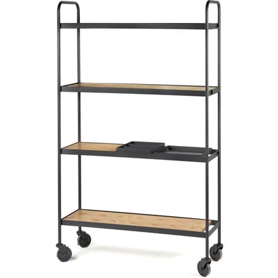 Serax Marie Michielssen James rek H170cm zwart frame met houten blad