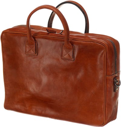 Mutsaers® Leren Laptoptas - The Sleeve Plus - Aktetas - Werktas - Cognac - 15.6 inch