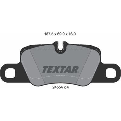 Remblokset TEXTAR 2455402, achter