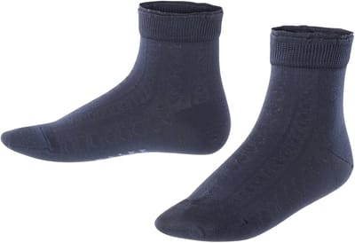 FALKE Romantic Net fijn elegant katoen sokken kinderen blauw - maat 23-26