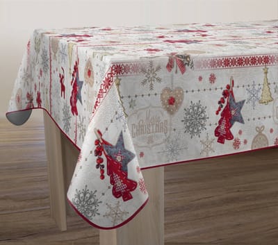 Tafelkleed anti-vlek Merry Christmas 240 x 150 cm Tafellaken - Decoratieve Tafel Accessoires - Woonkamer Decoratie - Bonne et Plus®