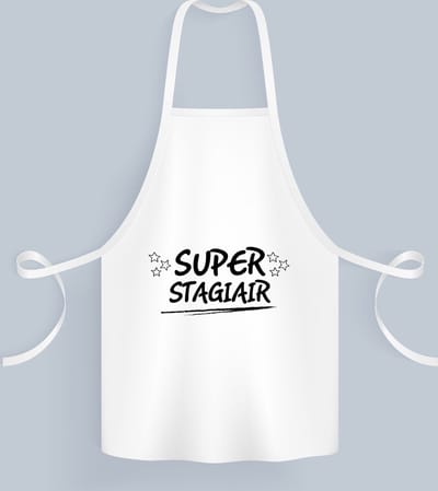 Akyol - super stagiair Keukenschort - Stagiair - beste stagiair - werk - afscheidscadeau - verjaardagscadeau - kado - 82 bij 71 cm