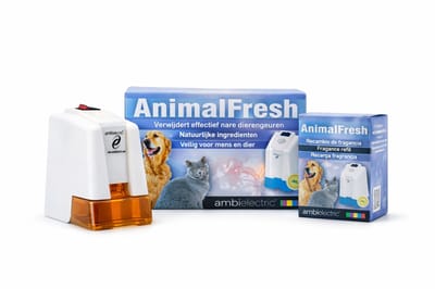 Ambielectric AnimalFresh Citrus Dierengeur Verwijderaar Stopcontact – Tegen Hondengeur, Kattengeur en Kattenbakgeur – Inclusief Navulling