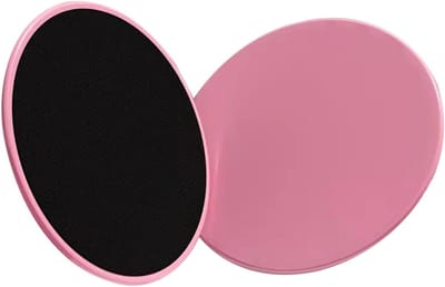 Glijplaten Fitness - Core Sliders - Spierversteviging - Dubbelzijdig Gebruik - 17.5cm Diameter - Roze