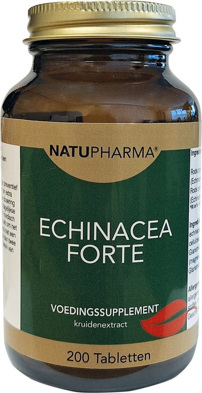 Natupharma Echinacea Forte Tabletten - Weerstand - Immuunsysteem - 200TB