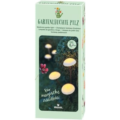 Tuinlamp paddenstoel met 3 lampen