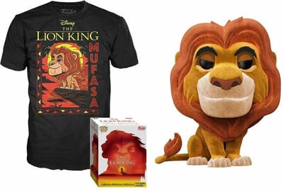 Funko Pop! & Tee Box: Disney The Lion King - Mufasa (Size S)