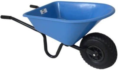 MM Eurotool Kinderkruiwagen Metaal met Kunststof Bak - Blauw
