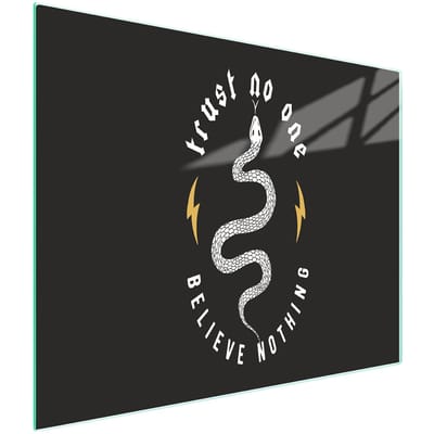 TMK ArtDeko - Glazen Snijplank - Zwart - 52x30 cm - Gehard Glas
