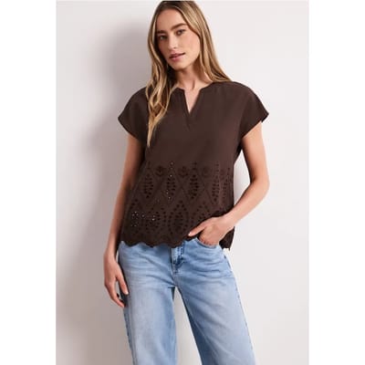 Blouse met Shiffley-patroon