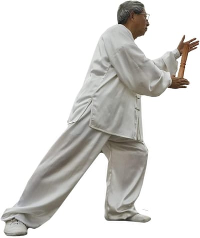 Tai Chi Liniaal - Trainingsstok Fitness - Gezondheidsoefening Ouderen - Duurzaam Hout - 30 tot 50 cm - Houtkleur