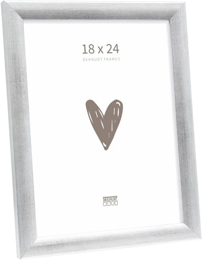 Deknudt Frames fotolijst S54SD3 - brushed zilverkleur - hout - 18x24cm