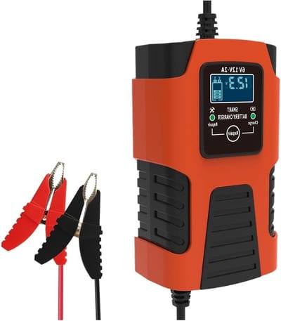 Accu Lader - Batterij Oplader - Voertuigen Onderhouden - Intelligente Reparatie - 6V/12V 2A - Rood