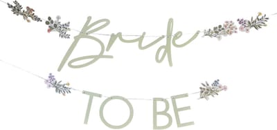 Ginger Ray - Slinger Bride to Be botanical (1.5 m)