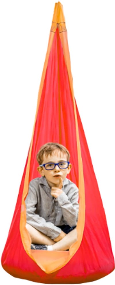 Rijoka Hangnest Cocoon Kinderen - Hangzak - Met Kussen voor Comfort - Kinderhangmat hangstoel Rood