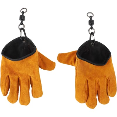 Gants de BBQ en Cuir Résistants à la Chaleur Anti-Brûlure Gants de Cheminée pour Cuisine Cuisson Grillades Fumage jaune