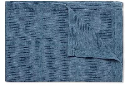 Omgoods - MORI Cellular Dekentje Donkerblauw van Organisch Katoen 70x100cm