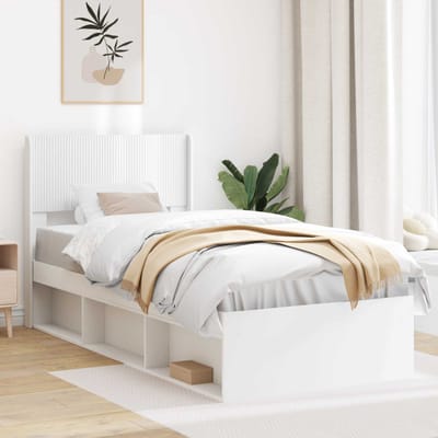 vidaXL - Hoofdbord - Wit - PB