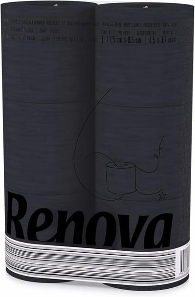 Toiletpapier 3-laags Zwart - 12 Rollen (2 pakketten)