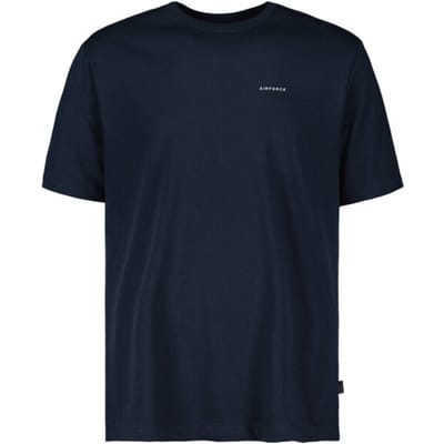 Basic T-shirt Heren Dark Navy Blue/White M