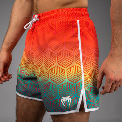 Venum Octane Board Shorts Sunset Orange Sky Blue - S