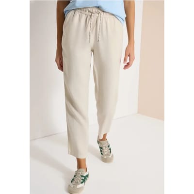 Slim Legs broek in causale pasvorm van linnen
