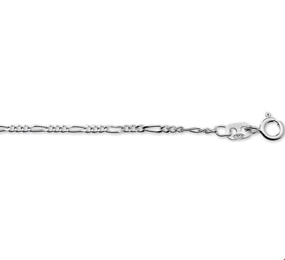 Zilveren Armband figaro 1 1001878 18 cm