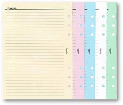 Kleurige Strips Vervangbladen 14x21 cm - 30 Stuks voor Organizer