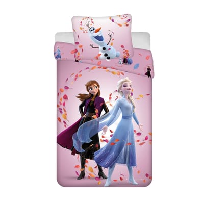 Disney Frozen Dekbedovertrek Magisch- 140 x 200 cm - Katoen - 70x90cm