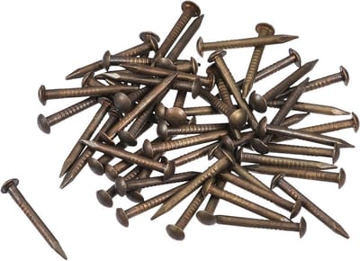 50 Stuks Messing Spijkers en Pennen Assortiment, 1.2mm x 12mm, Ideaal voor Houtbewerking, Foto's Ophangen en Meubelconstructie