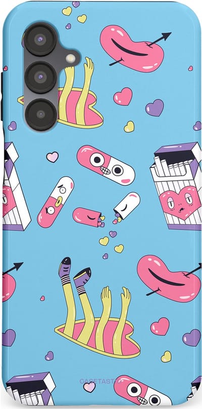 Casetastic Hoesje Geschikt voor Samsung A16 - Stijlvolle Beschermende Duo-layer Case - Liefdespil