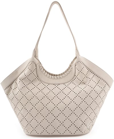 FREDsBRUDER Leren schoudertas Hey Lovely Collection Midi Shopper Creamy Cream crème