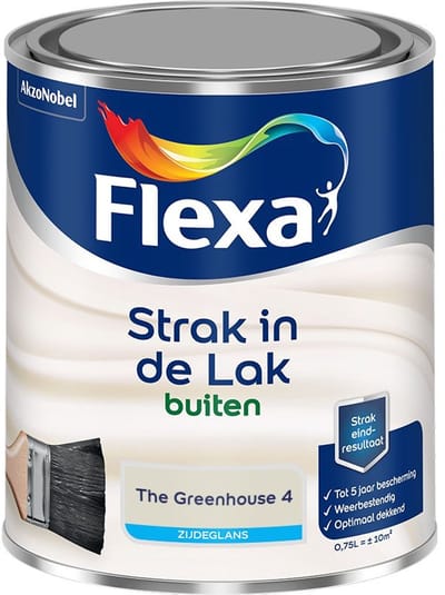Flexa - Strak In De Lak Buitenlak Zijdeglans - The Greenhouse 4 - Mengverf - 750 Ml