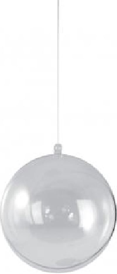 Transparante kunststof bal 16 cm 2-delig